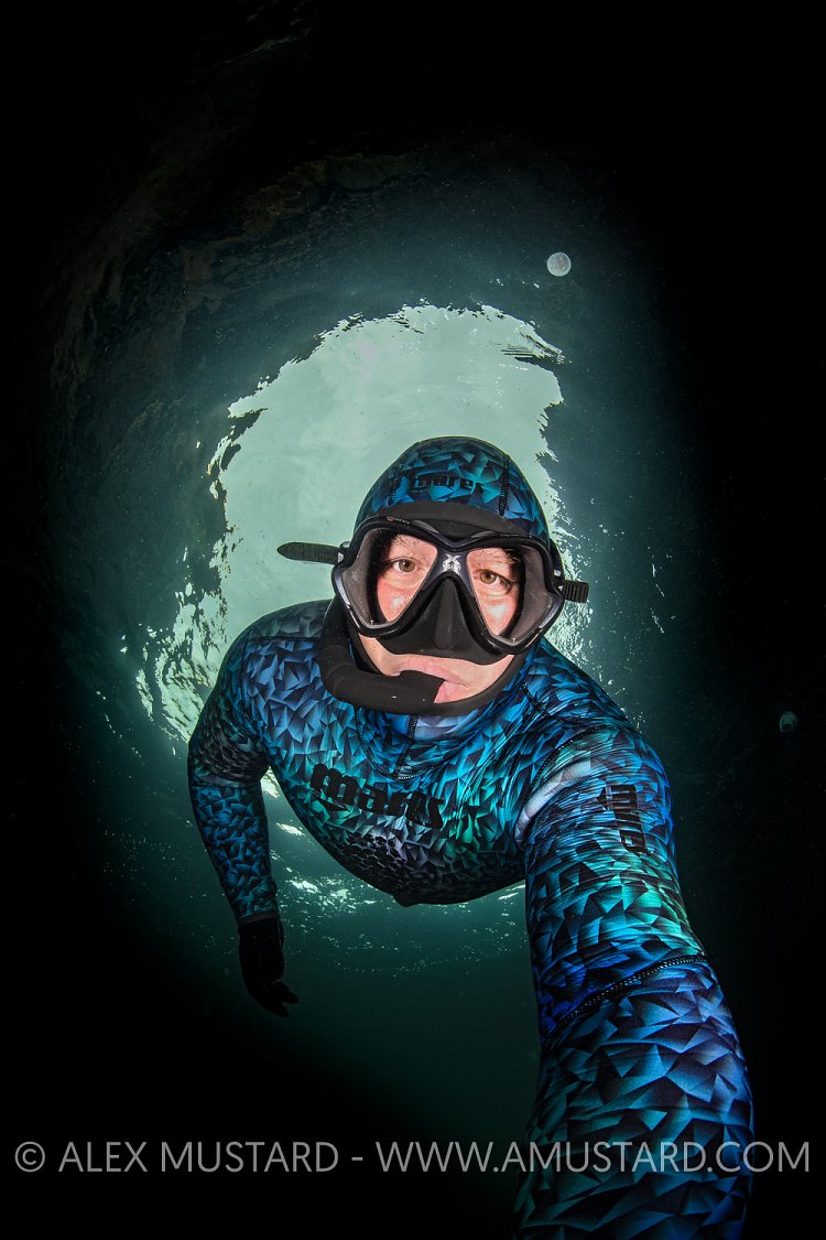Freediving In A Cave, UK