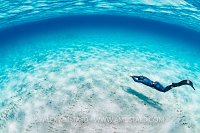 Freediver In Shallows, Italy