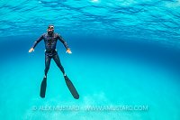 Freediver Surfacing, Italy