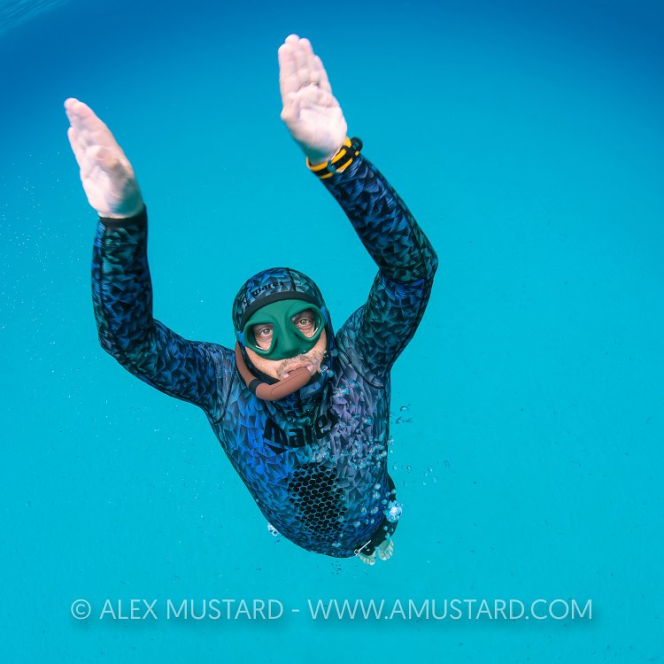 Freediver In Shallows, Italy