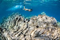 Snorkelling Over Rock Formations, Italy