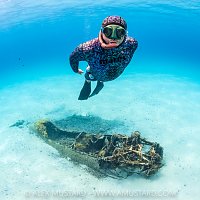 Freediving With Plane, Sardinia