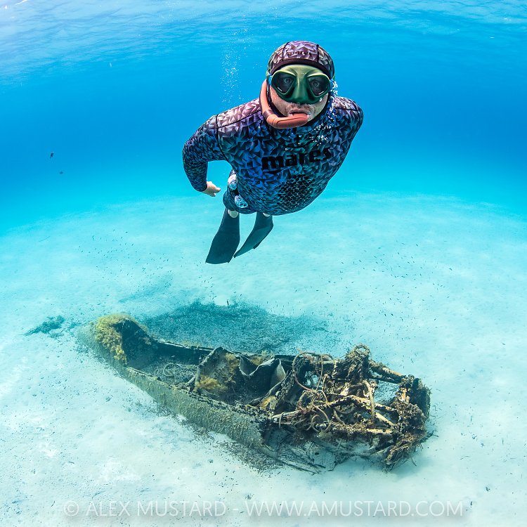 Freediving With Plane, Sardinia