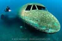 Diver And Plane Wreck. Capernwray, UK