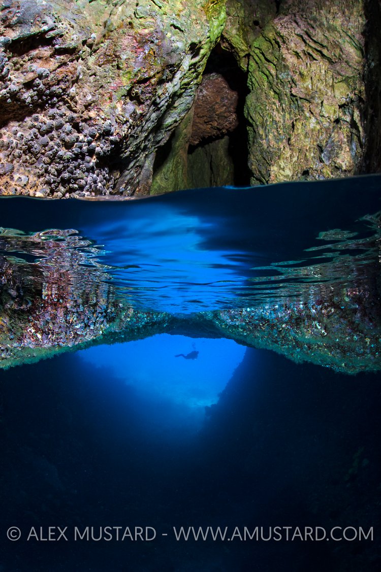 Split Level Inside An Island. Indonesia