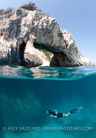 Snorkeller Split. Sardinia, Italy.