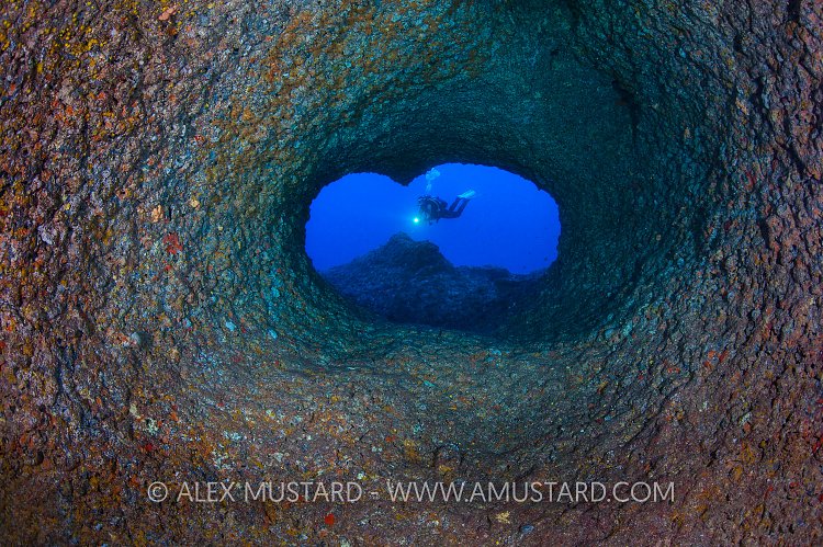 Diver In Heart. Sardinia, Italy