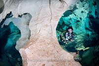 Diver Underground. Sardinia, Italy