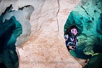 Diver Underground. Sardinia, Italy