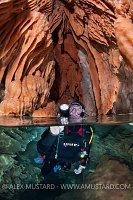 Speleotherms Diver. Sardinia, Italy