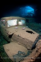 Trucks inside the hold of the Thistlegorm. Egypt