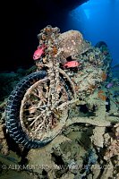 Motorbike On Thistlegorm Wreck. Red Sea.