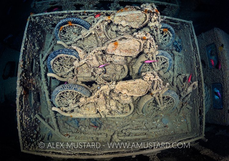 Norton Motorbikes. Thistlegorm. Egypt