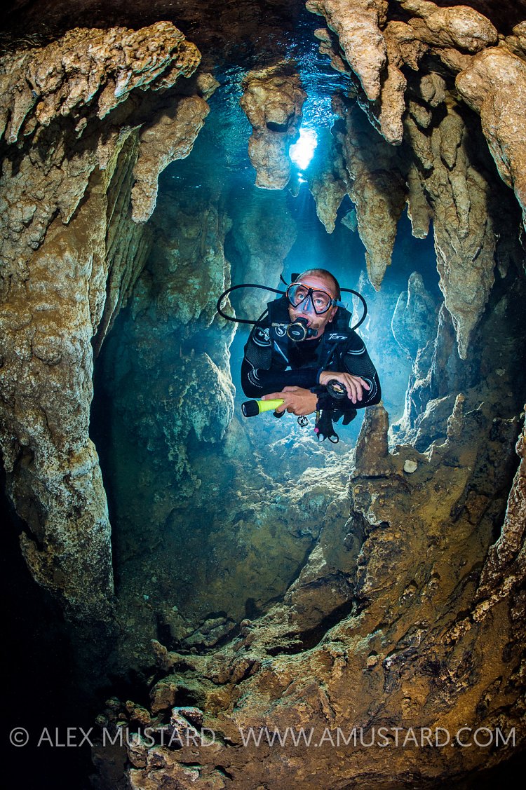 Cave Diver. Palau