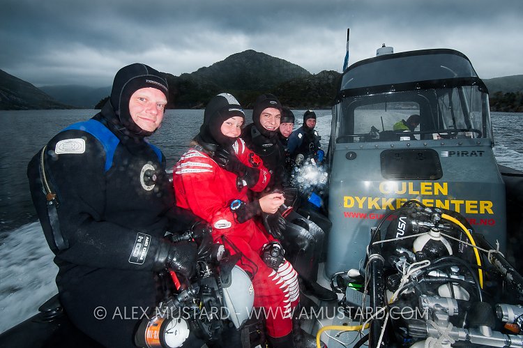 Cold RIB Dive. Norway